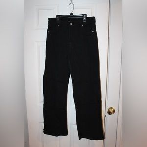 Black H&M wide leg jeans size 14